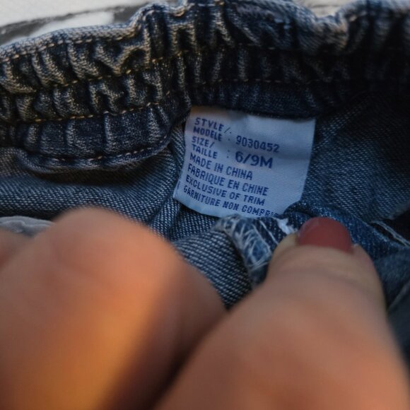 3 For 10 πβ¨οΈ VINTAGE 1990S Teddy Bear Flared Denim Jeans Size 6-9 Months - Picture 5 of 6